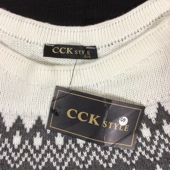 CCK Style Long Sleeve Knit Pullover Sweater - Size Small/36 - Picture 5 of 6